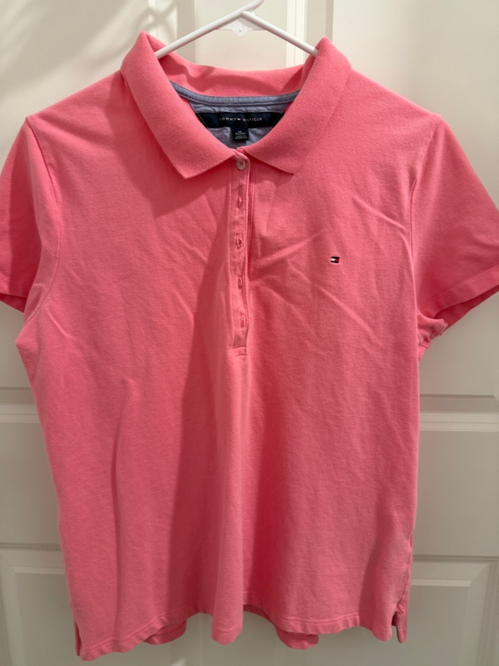 Tommy Hilfiger polo pink shirt. XL